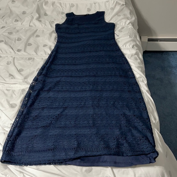 Navy blue maxi dress - Picture 2 of 7